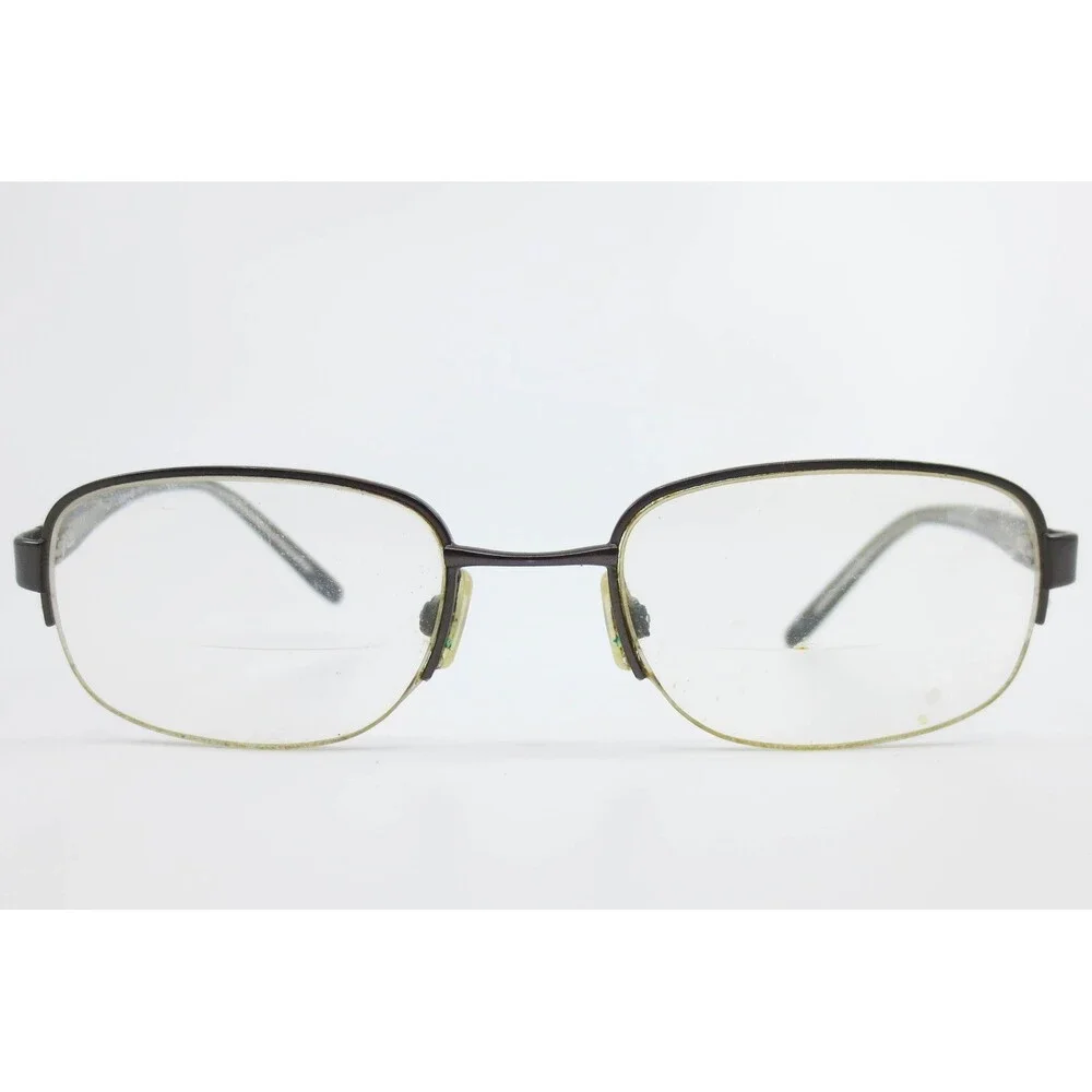 Joseph Abboud JA163 Stormcloud Eyeglasses Mens Rectangular Semi-Rimless